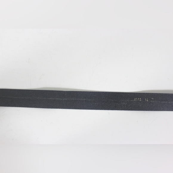 Black Snake Skin Leather Belt with Self Covered Square Buckle Glossy Shiny - Picture 8 of 8